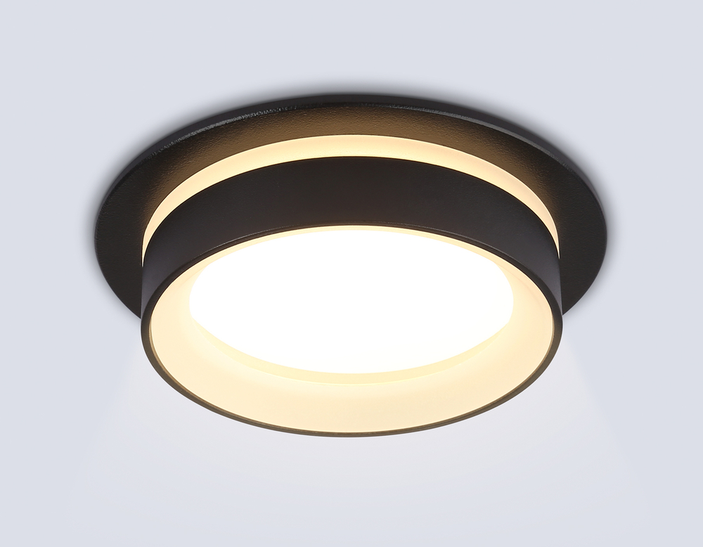 TN6708 BK черный IP44 GX53 max 15W D105*45