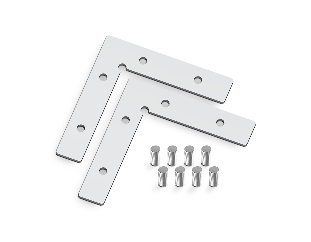 GL7208 соединитель угловой для профиля в натяжной потолок Standard 220V NEW 50*50*1.5 (2шт.)