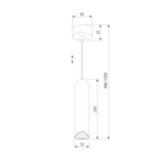 Светильник подвесной светодиодный Trio 12W 3000K белый 50310 LED