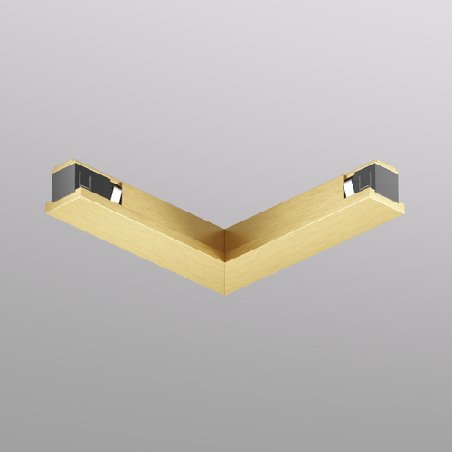 Купить TR5723-SB Электрический коннектор для трека SHINE BASE 90° потолок-потолок, сатинированная латунь, алюминий
