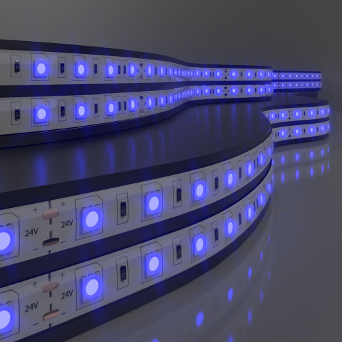 Купить Светодиодная лента 24 В 14,4 Вт/м 60 Led/м 5050 IP20, синий, 5 м Лента светодиодная 24V 14,4W 60Led 5050 IP20 синий, 5м