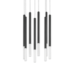 L8T747147 Люстра TUBO LED 40W 2240LM 360G ЧЕРНЫЙ 4000K (574737+747147 (8шт)