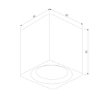 Светильник потолочный светодиодный Matrix 9W 4000К черный 25051/LED