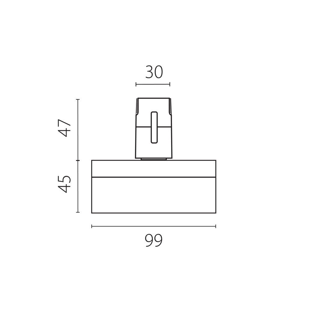 210647 Светильник 48V DUE HERMES 6W 740LM 120G ЧЕРНЫЙ 4000K