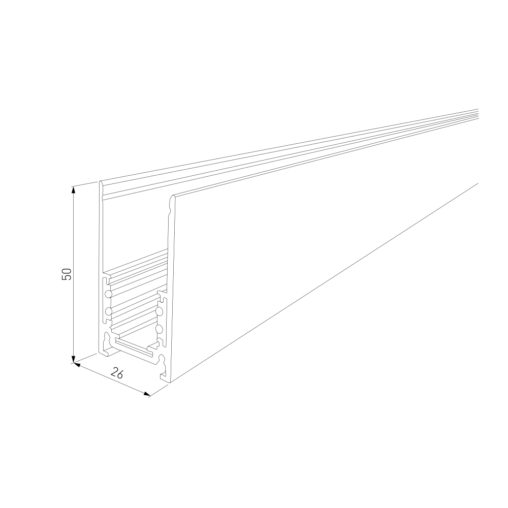 Slim Magnetic Шинопровод накладной белый (2 м) 85084/00 85084/00