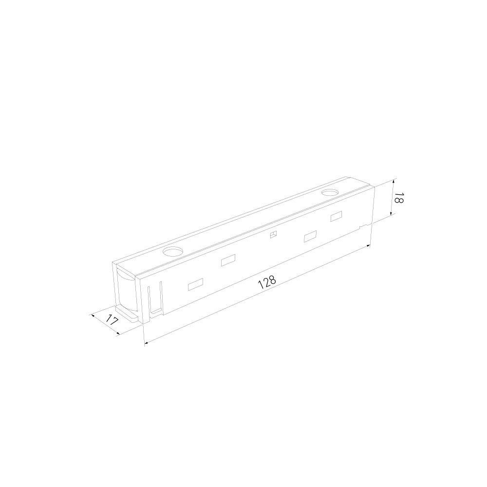 Slim Magnetic Прямой коннектор белый 95135/00 95135/00