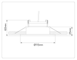 TN52332 SWH/SGD белый песок/золото песок GX53 max 12W D115*25