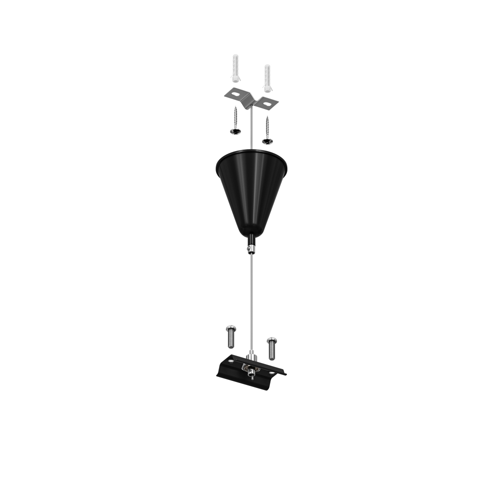 TR1105-BK Подвесная система для треков, 1,5 м, черный