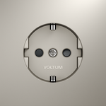 Розетка встраиваемая VOLTUM S70 с заземлением и защитными шторками, 16А, (кашемир)