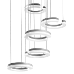 763439 Подвес UNITARIO 46W LED 5060LM СЕРЕБРО МАТОВЫЙ 3000K