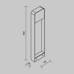 Ландшафтный светильник Outdoor O481FL-L7BWD3K
