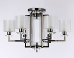TR4422/6 DCH/CL/FR черный хром/прозрачный/белый матовый E27*6 max 40W D748*463