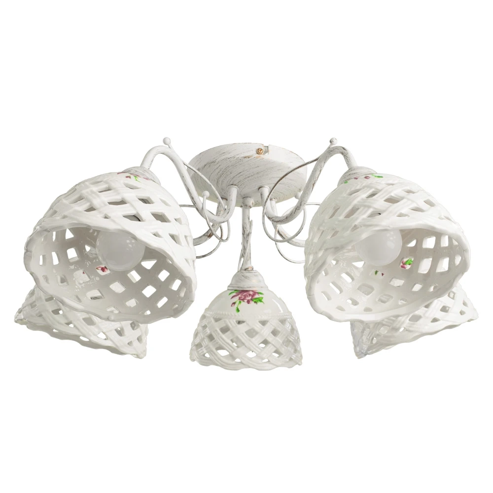 Потолочная люстра Arte Lamp WICKER A6616PL-5WG