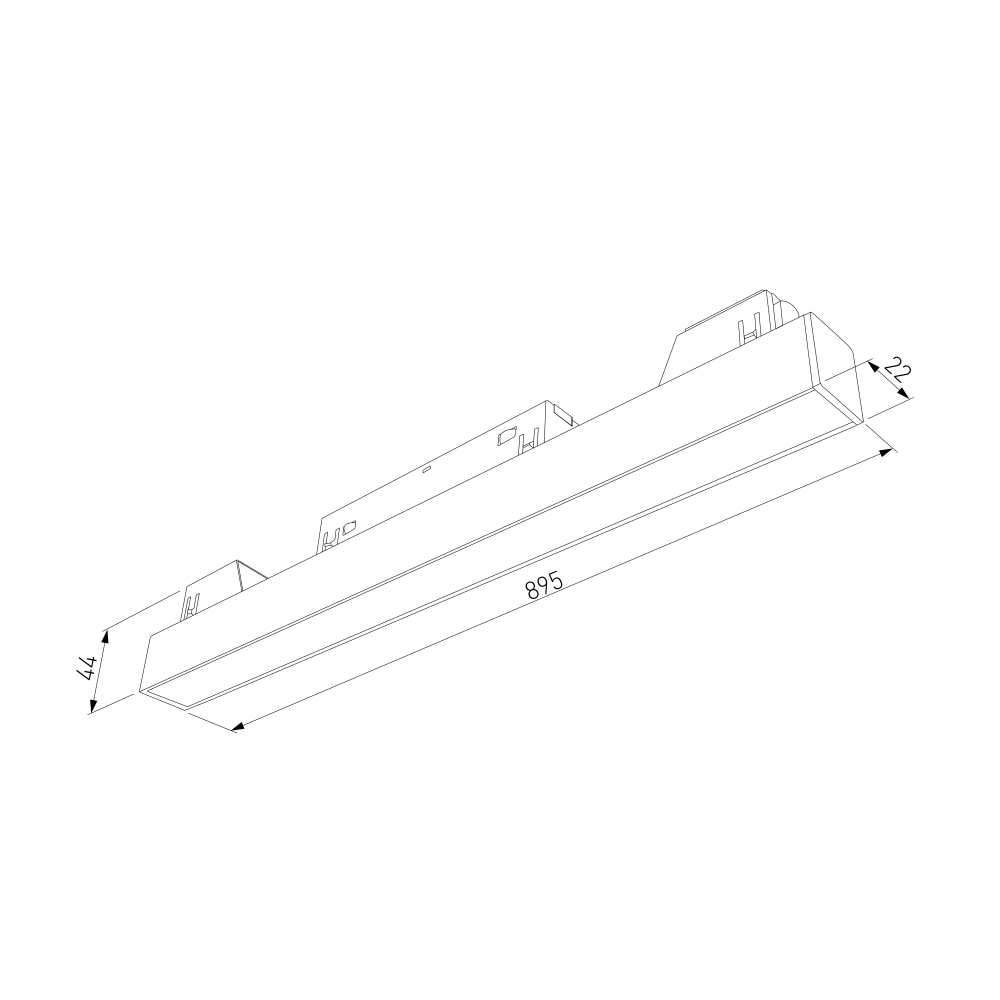 Slim Magnetic L02 Трековый светильник 30W 4200K черный 85034/01 85034/01
