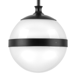 813117 Подвес GLOBO 1х40W E14 черный/белый