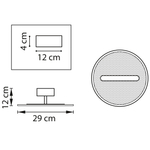 738033 Люстра ACRILE 14W LED 1034LM 120G ЗОЛОТО 3000K
