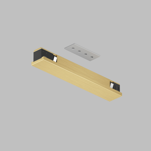 Купить TR5722-SB Электрический коннектор прямой для трека SHINE BASE, 48V DC, IP20, сатинированная латунь, алюминий