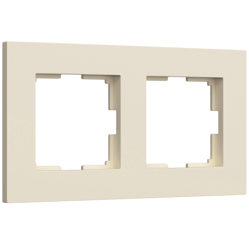 Купить Рамка из поликарбоната на 2 поста Slab айвори софт W0022962