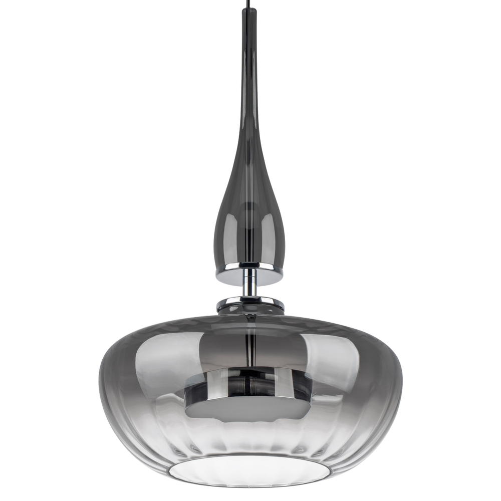 804401 Люстра ASTRA LED 12W 580LM ХРОМ/ДЫМЧАТЫЙ 3000K