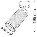Потолочный светильник Technical C034CL-01G