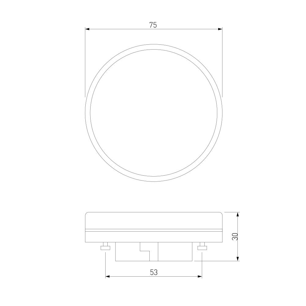Светодиодная лампа GX53 LED PC 15W 4200K BLGX5314