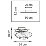 728133 Люстра ZETA 3х40W E14 ЗОЛОТО