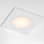 012816 Рамка (светильник) PVC д/LED-модулей 941хх и LED-ламп D50мм PIANO QUAD БЕЛЫЙ IP65
