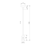 Esthetic Magnetic Подвесной комплект с вводом питания 1200 мм 85154/00