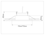 TN52338 SWH/SGD белый песок/золото песок GX53 max 12W 115*115*25
