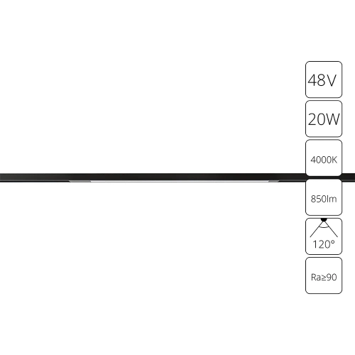 Купить Магнитный трековый светильник Arte Lamp OPTIMA A7264PL-1BK