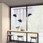 DK5563-BK Cветильник для трека-ремня Belty, серия Flow со светодиодом, D300*H171мм, 48V DC, 28W, RA90, 120°, 3000K, IP20, черный, алюминий