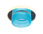 TN351 CH/BL хром/голубой GU5.3+3W (LED COLD) D95*45