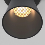 светильник встраиваемый с антибликовой решеткой Bell 8W 3000K черный 25097/LED