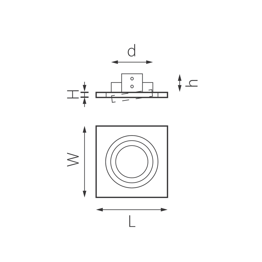 i51606 Светильник INTERO 16 QUADRO GU10 (217516+217606)