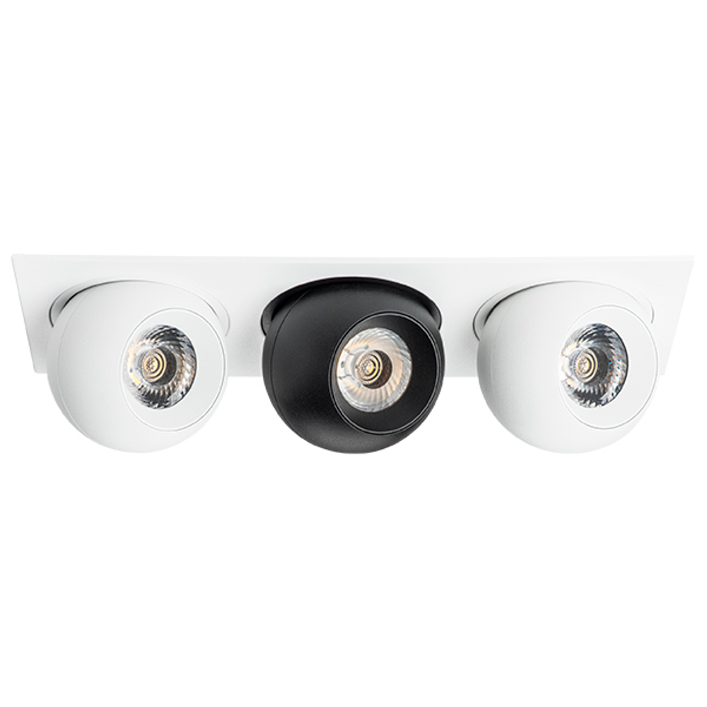 i536627262 Светильник INTERO LED 9W*3 850LM*3 24G БЕЛЫЙ/ЧЕРНЫЙ 3000K (217536+217062+217072+217062)