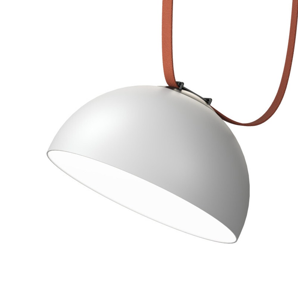 DK5562-WH+BK Cветильник для трека-ремня Belty, серия Flow со светодиодом, D300*H171мм, 48V DC, 28W, RA90, 120°, 4000K, IP20, белый с черным, алюминий