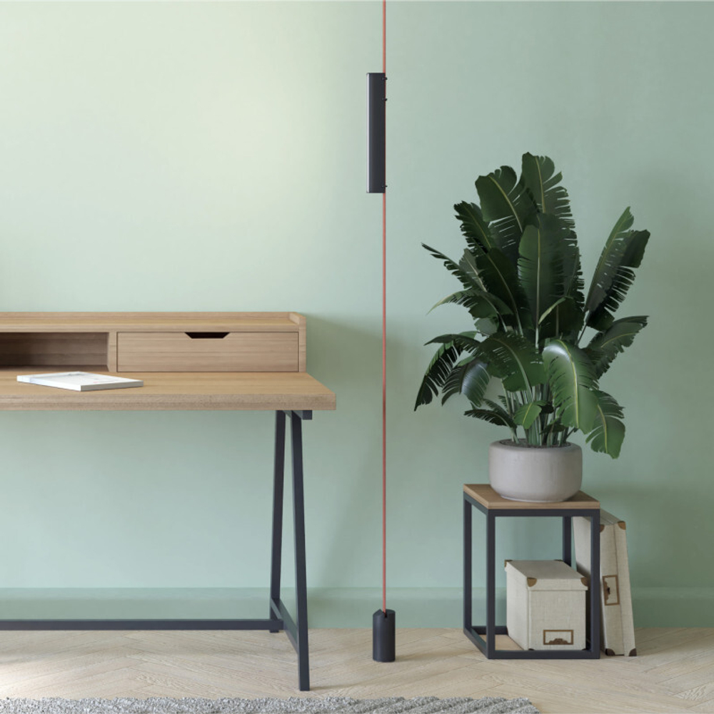 DK5575-BK Cветильник для трека-ремня Belty, серия Linear, со светодиодом, L323*W40*H45мм, 48V DC, 12W, RA90, 120°, 3000K, IP20, черный, алюминий