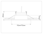 TN51916 WH/GD белый/золото GX53 max 12W 115*115*23
