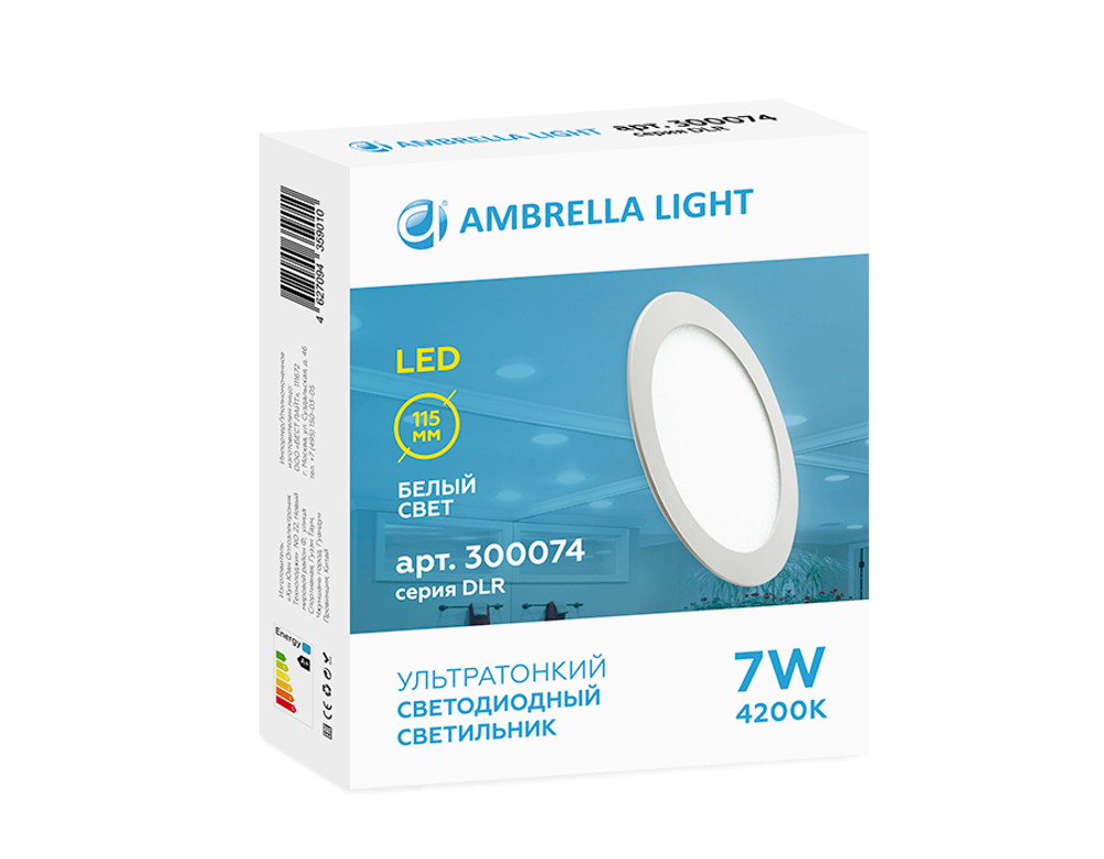 DLR 7W 4200K 185-250V (70W) (D115mm/A105mm)