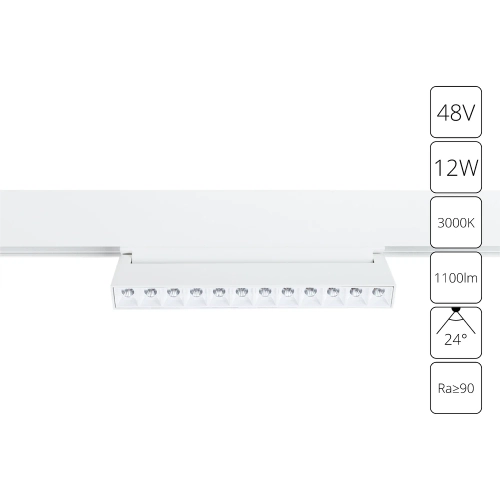Купить Магнитный трековый светильник Arte Lamp LINEA A4678PL-1WH