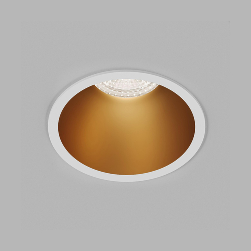 Купить DK3026-WG Встраиваемый светильник, IP 20, 10 Вт, GU5.3, LED, белый/золотой, пластик