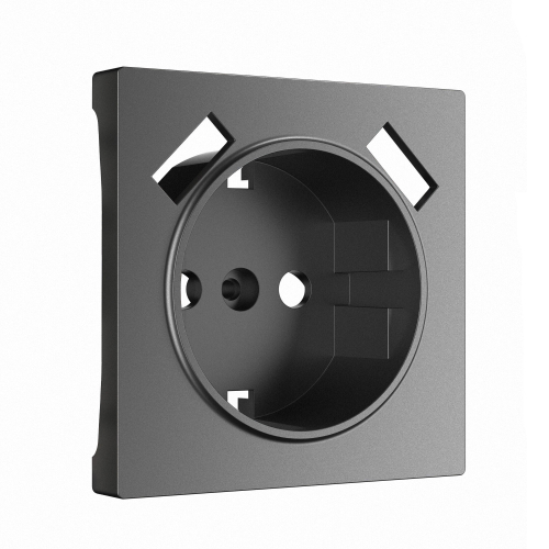 Купить Накладка для розетки USB  (графит матовый) W1179564