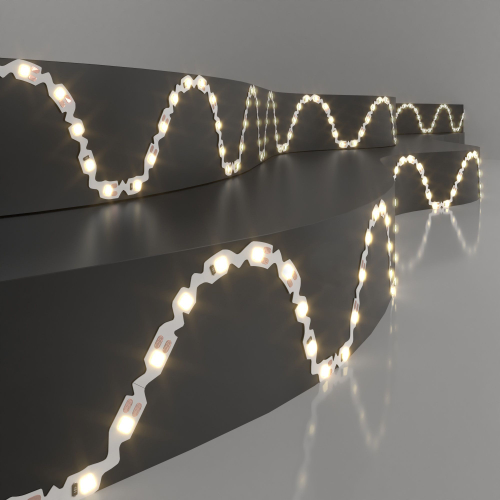 Купить Светодиодная гибкая лента 12 В 6 Вт/м 60 Led/м 2835 IP20, теплый белый 3300K, 5 м Лента светодиодная гибкая 12V 6W 60 Led S 2835 P20 теплый белый