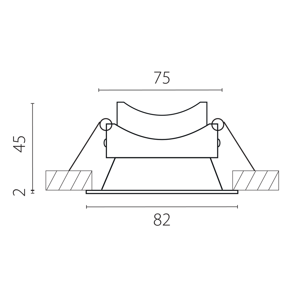 012907 Рамка (светильник) PVC д/LED-модулей 941хх и LED-ламп D50мм PIANO ROUND ЧЕРНЫЙ IP65