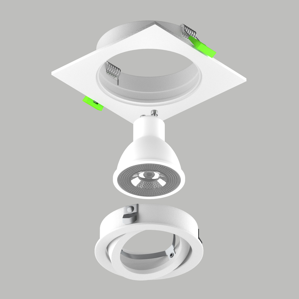 011615 Светильник SINGO BASE Quad X1 MR16 БЕЛЫЙ