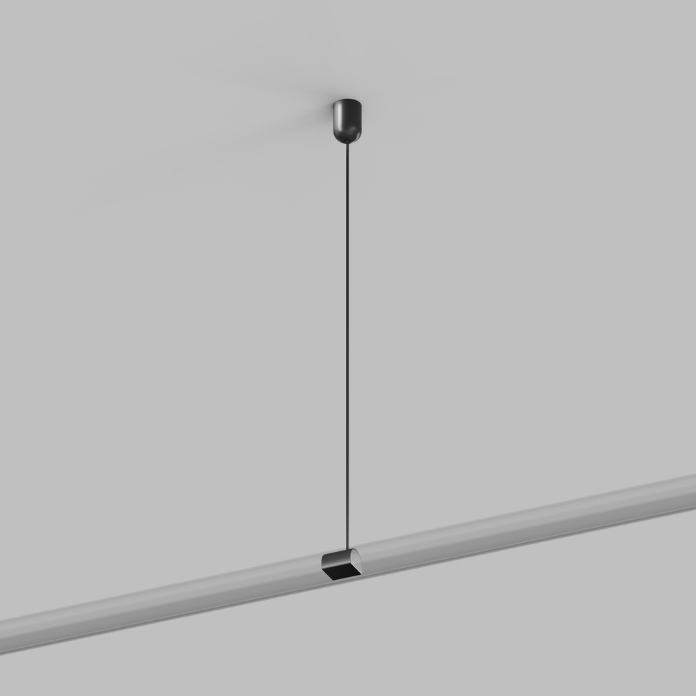 TR5537-BK Подвес для штанги серия Rod H200-1200мм, IP20, черный, сталь