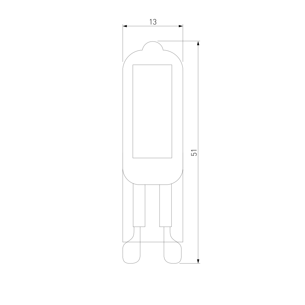 Светодиодная лампа G4 LED 3W 220V 4200K стекло BLG417