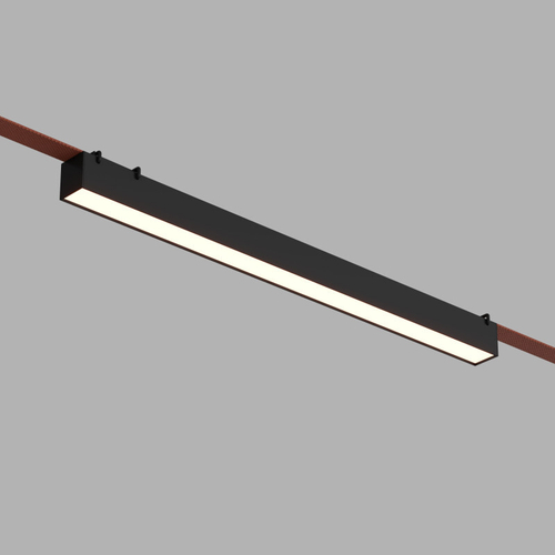 Купить DK5676-BK Cветильник для трека-ремня Belty Smart, серия Linear, со светодиодом, L642*W40*H45мм, 48V DC, 24W, RA90, 120°, 2700-6500K, IP20, черный, алюминий