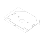 Slim Magnetic Заглушки для шинопровода в натяжной потолок 85204/00 черный 2 шт. 85206/00