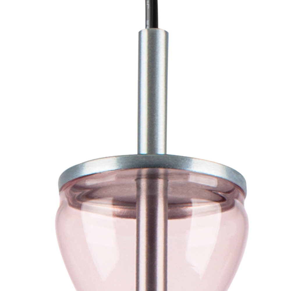 814002 Люстра BELLE LED 1х8W 400LM АЛЮМИНИЙ/МУЛЬТИКОЛОР 3000K